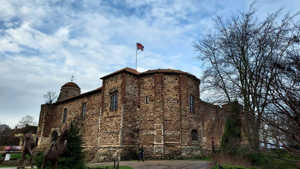 Colchester Castle, the Norman keep built on the foundations of the Roman Temple of Claudius