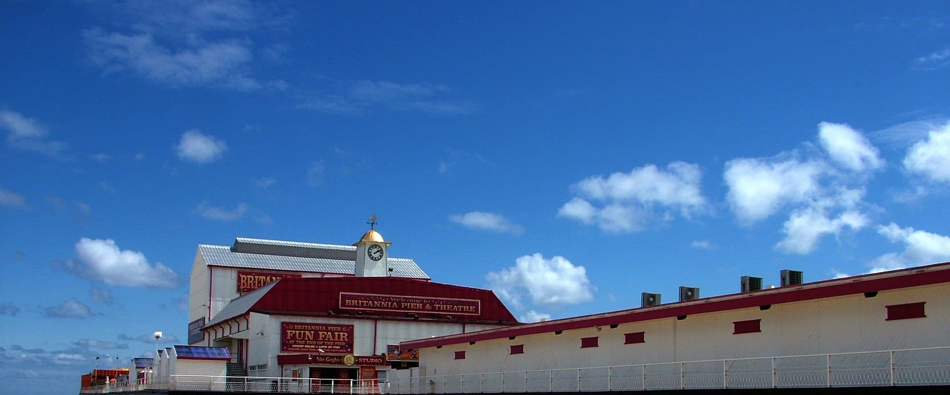 Britannia Pier and its theatre building on the Great Yarmouth seafront