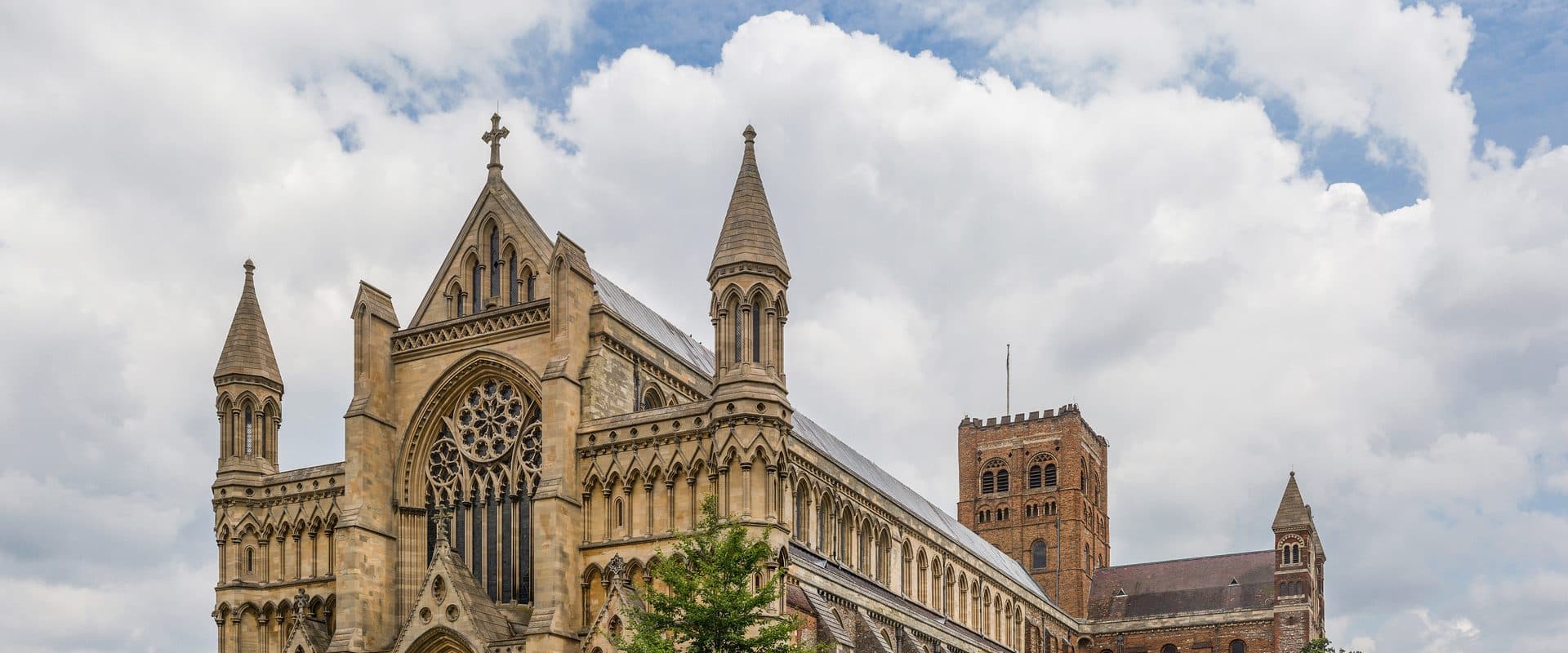 St Albans Cathedral viewed from the west
