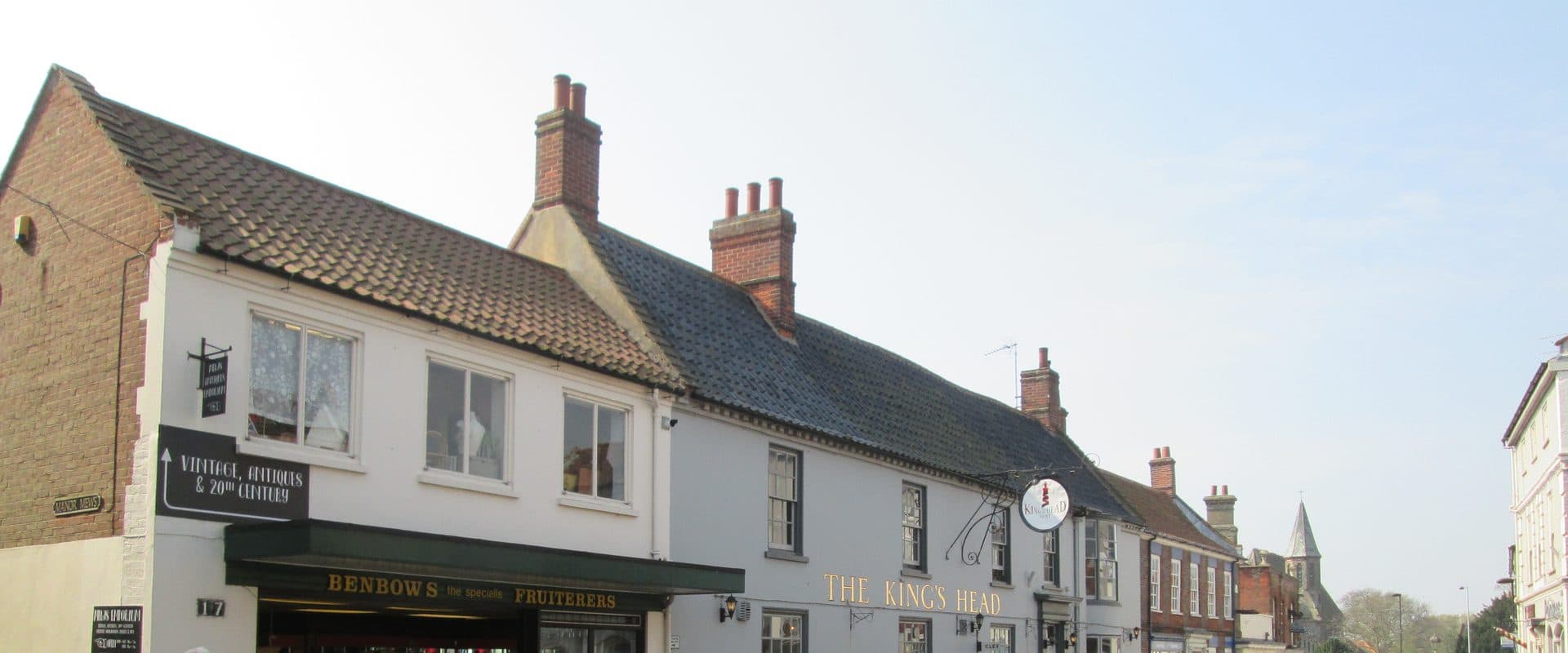 High Street in Holt, known for its Georgian architecture