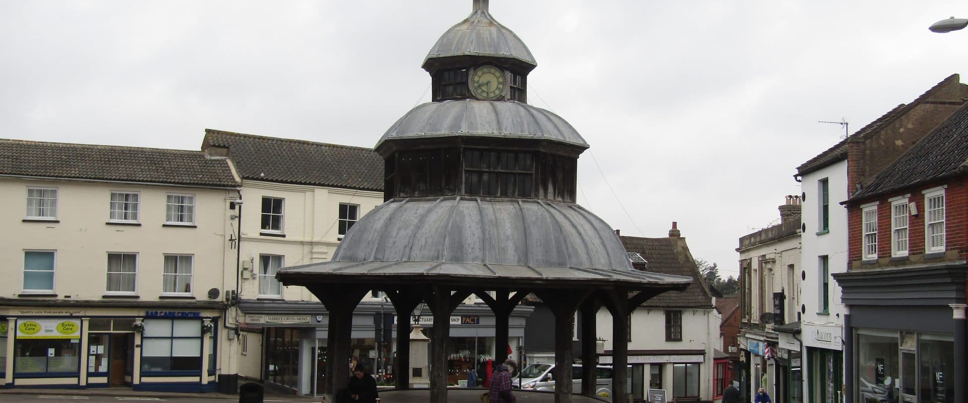 North Walsham's historic Market Cross in Market Place