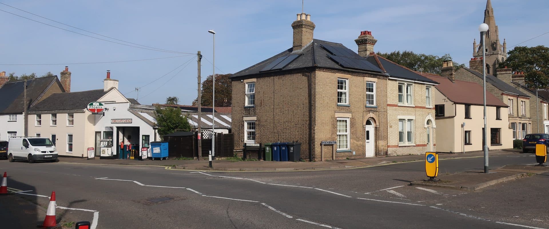 Church Street in the village of Willingham, South Cambridgeshire
